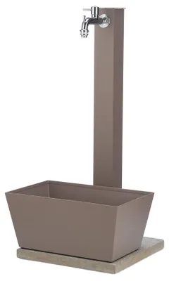 Immagine prodotto di Fontana da Giardino con Rubinetto Vaschetta e Base Belfer 42/QVR Tortora