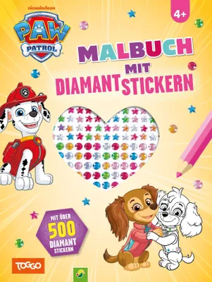 Produktbild von PAW Patrol Malbuch mit Diamantstickern