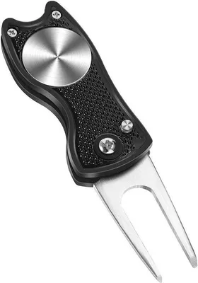 Image de Outil de réparation de gazon pour golf en acier inoxydable, pliable