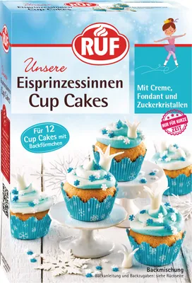 Produktbild von RUF Eisprinzessinnen Cup Cakes Backmischung