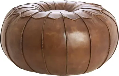 Produktbild von Light & Living - Sitzpuff Calima - Hellbraun - Ø58x32cm