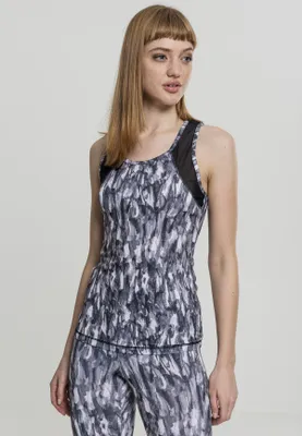 Produktbild von Urban Classics TB2037 | Ladies Active Graphic Top XS bis XL - Farbe: Grey - Größe: S