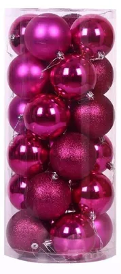 Image de Solidchoice - Ensemble de 24 boules de Noël incassables pour décoration