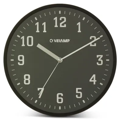 Runde Quarz-Wanduhr 25 cm, geräuschlos, modern, leise, gut lesbar