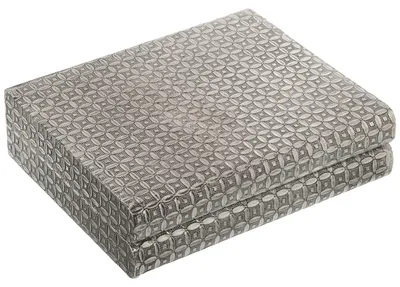 Produktbild von Schmuckbox in Buchform aus Metall mit Spiegel
