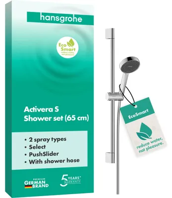 Doucheset Activera Select S, 2 Strahlarten, EcoSmart, Chrom