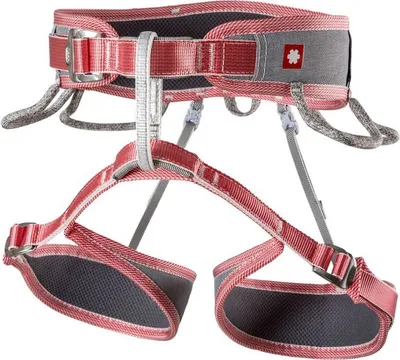 Hüftgurt "Twist Tech Eco Lady" von Ocun in Rosa und Grau; geeignet für Kletteraktivitäten.