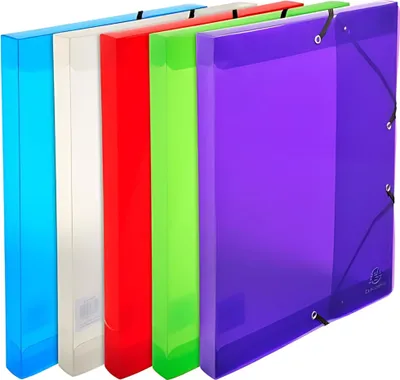 Immagine prodotto di Exacompta scatola d'archivio dorso 35mm in PP700 Crystal Colours DIN A4 colori assortiti
