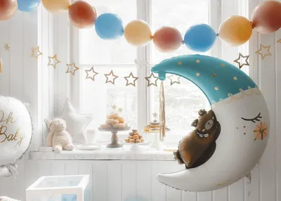 Immagine prodotto di Palloncini con raccordo, 33 cm, azzurro (1 confezione / 20 pezzi)