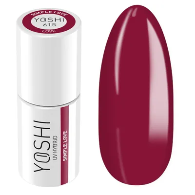 Produktbild von Yoshi | Hybrid-Nagellack - 615 Simple Love - Hybrid-Gellack - Hybridlack - UV LED - 6ml - Profi Qualität - Rot