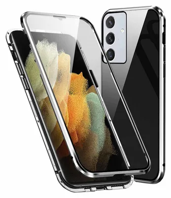 A clear product shot of a phone case with a phone inside, presented on a white background.