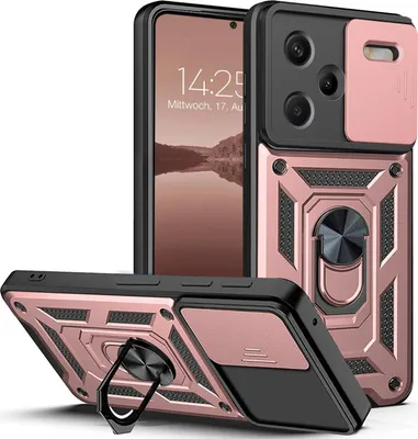 Produktbild von Armor Handyhülle für Xiaomi Redmi Note 13 Pro+ 5G Kameraschutz Handy Panzer Case Cover Schutzhülle Outdoor Farbe: Rosegold