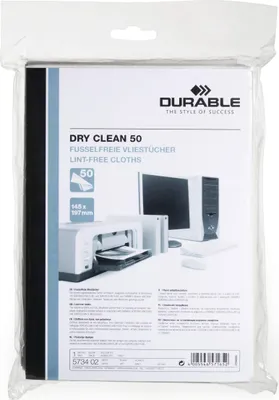 Obrázok produktu pre DURABLE DRY CLEAN 50 Reinigungstücher 50 Stück weiß