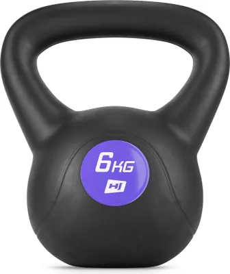 Produktbild von Hop-Sport Činka Kettlebell | Vinylová činka 6kg | Hojdacia činka | Ergonomická rukoväť
