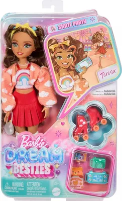 Image de Poupée mannequin Barbie Dream Besties sur patins à roulettes MATTEL JFX98