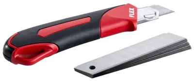 Produktbild von Flex Cuttermesser 18mm + 10 Ersatzklingen
