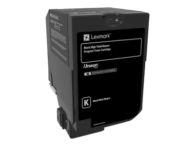 Produktbild von Lexmark 74C2HK0, 20000 Seiten, Schwarz, 1 Stück(e)
