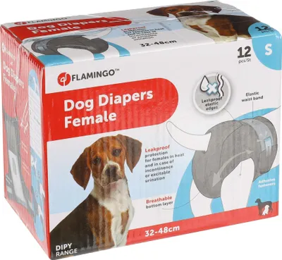 Productafbeelding van Karlie luiers voor honden, maat S, 12 stuks.