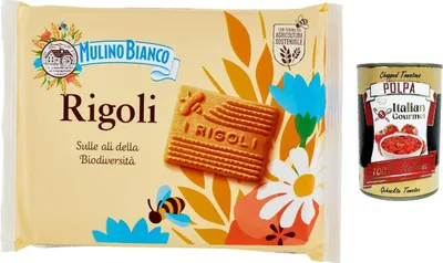 Produktbild von 6x Mulino Bianco Rigoli Shortbread-Kekse mit 100% italienischem Honig, 800 g + Italian Gourmet polpa 400g