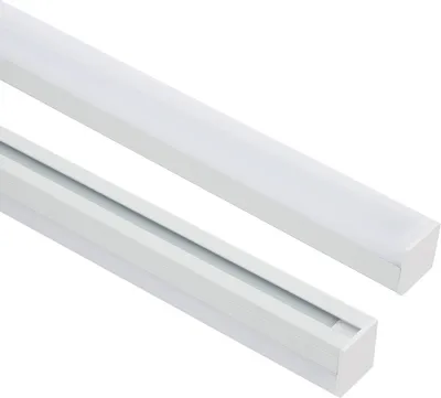 Produktbild von Aluminiumprofil Hängend 2m für LED Streifen bis 17 mm Weiß 2 m Weiß transluzent