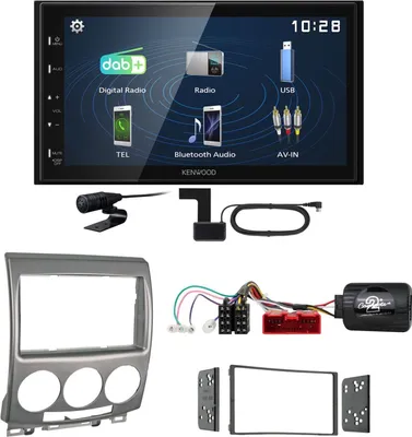 Produktbild von Kenwood DMX129DAB DAB+ Bluetooth USB Einbauset für Mazda 5 CR