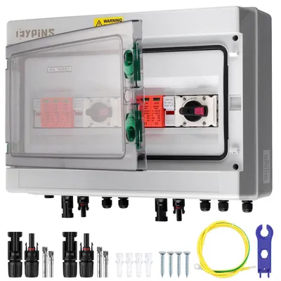 Productafbeelding van PV DC1000V overspanningsbeveiliging aansluitkast 32A met scheidingsschakelaar