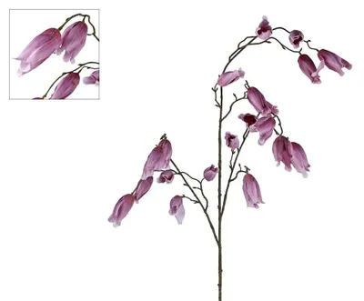 Imagen del producto de Flor artificial Fritillaria lila, hecha de seda, para decoración. 128 cm de altura, de varios colores