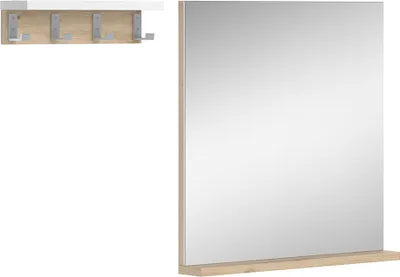 Obrázek produktu pro Koupelnové zrcadlo Vicco Henri Bílá 50 x 51.6 cm s policí, Model 40821