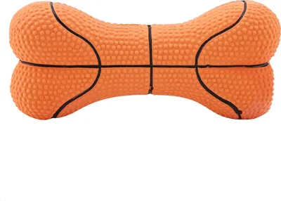 Produktbild von Haustierspielzeug, Naturlatex, beißfest, Basketball-Form, für Hunde & Welpen