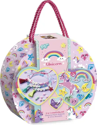 Produktbild von TOTUM Creative 2-in-1-Einhorn-Set mit kleinen Diamanten, Armband-Set