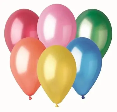 Produktbild von Bunte Metallic-Luftballons, 33 cm, 50 Stück – Godan