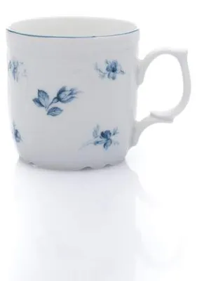 Produktbild von Thun 1794 Becher, Tschechisches Porzellan, Bernadotte, 250 ml, blaue Rosen, Thun