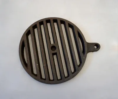 Immagine prodotto di Griglia vibrante rotonda 18 cm Griglia in ghisa Griglia per caminetto