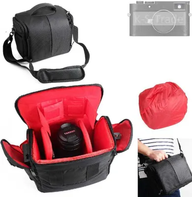 Produktbild von K-S-Trade Kompatibel mit Leica M11-P Kameratasche Fototasche Schultertasche Zubehör Tasche einteilbare Trennwänden für Systemkamera, DSLR DSLM SLR,