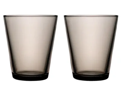Productafbeelding van Iittala Kartio glazen - 40 cl - Linnen - 2 stuks - Artikelnummer: 1051120