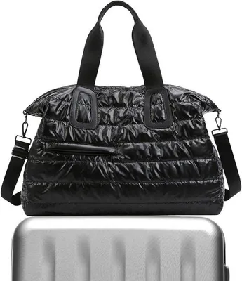 Produktbild von Sportbeutel Reisetasche - Duffeltasche Gymtas - Sport und Reisen - Wasserdicht Kapazität - 52x35x22cm - Schwarz