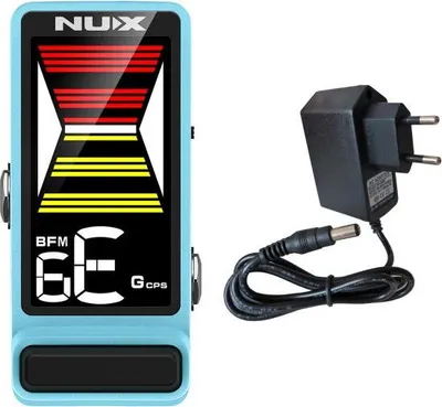 Image de Accordeur Nux NTU-3 MKII Flow Tune bleu avec adaptateur secteur