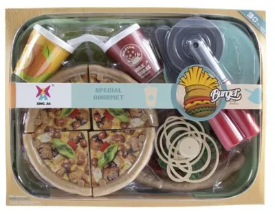 Produktbild von Kidsfun Pizza Spielset 18-teilig im Fensterkarton für Kinder