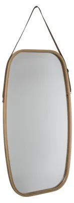 Zdjęcie produktu dla Lustro prostokątne wiszące, 77 x 43 cm, drewniana oprawa