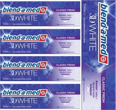 Immagine prodotto di Blend-A-Med | Dentifricio 3D White Classic - 75 ml - Sbiancante - Alito fresco - Protezione dello smalto