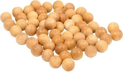 Obrázek produktu pro Náhradní kuličky Kalaha 6303, heveové dřevo, přírodní, 11 mm