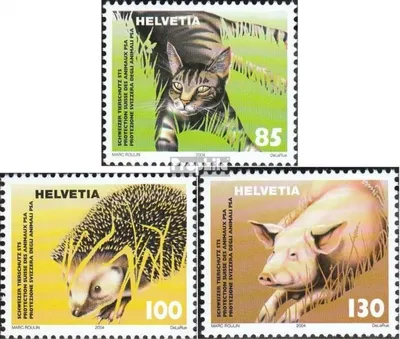Produktbild von Briefmarken Schweiz 2004 Mi 1886-1888 (kompl.Ausg.) gestempelt Tierschutzvereine