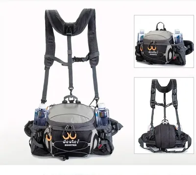 Produktbild von Outdoor-Sport-Gürteltasche Radfahren Camping Klettern Herrenrucksack Wandern Schultertasche Laufen Wasserflasche Fahrrad-Gürteltasche Angeln