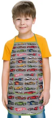 Produktbild von Kinderschürze - 47 x 60 cm, für Kinder im Alter von 5 - 8 Jahren - Grau