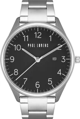 Produktbild von Uhr PL1273B21C1 Quarz 44mm Gehäuse 22mm Armband Schwarz Silber 30m Wasserdicht