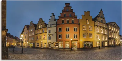 Produktbild von ARTland Leinwandbild Altstadt Osnabrück Größe: 100x50 cm
