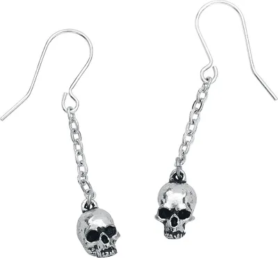 Produktbild von Alchemy Gothic Ohrring Damen Deadskull Earrings silberfarben Standard