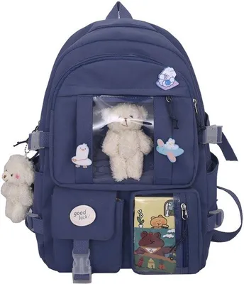 Obrázek produktu pro Lehký školní batoh v modré barvě pro dívky