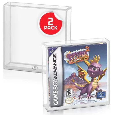 Immagine prodotto di Akrilowe Etui 2-Pak na Gry Gameboy/Gameboy Advance - Ochrona kolekcji