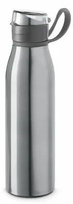 Produktbild von Wasserflasche - 650 ml - Aluminium - Ventilkappe - silber - BPA-frei
